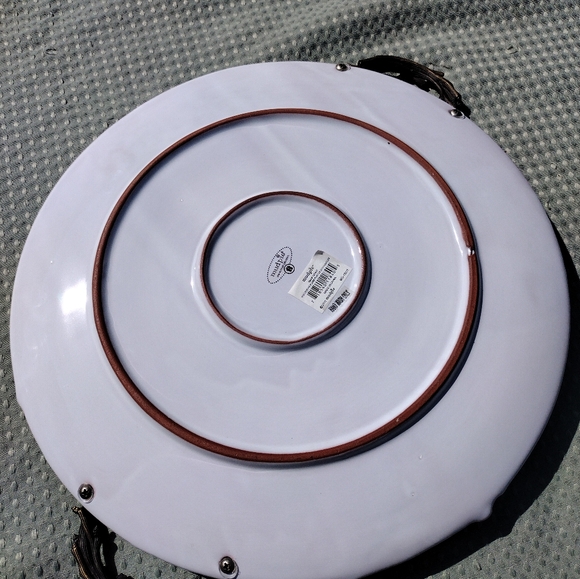 Vintage NWT Mud Pie Large Round Platter - Picture 7 of 15